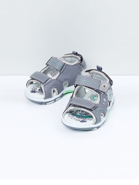 

max Boys Grey Sandals