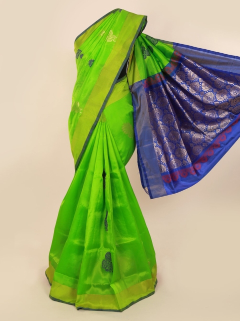 

Pothys Green Woven Design Kanjeevaram Saree