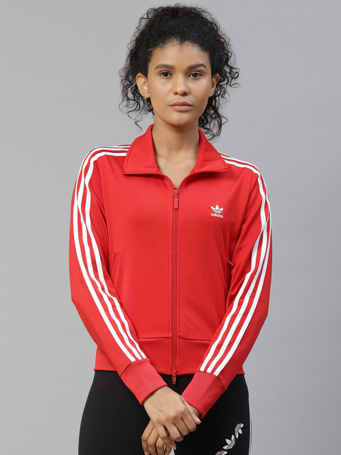 

ADIDAS Originals Women Red Solid Firebird TT Primeblue Sustainable Sporty Jacket