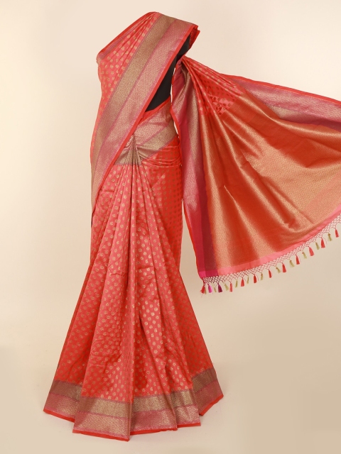 

Pothys Coral Jute Silk Woven Design Banarasi Saree