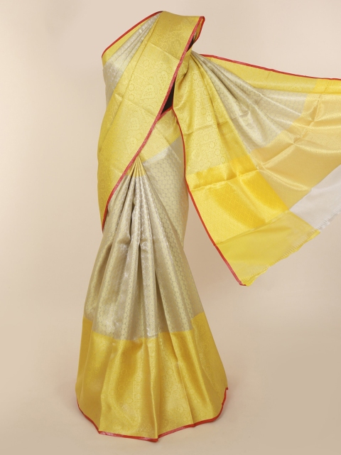 

Pothys Gold-Toned Woven Design Tissue Saree