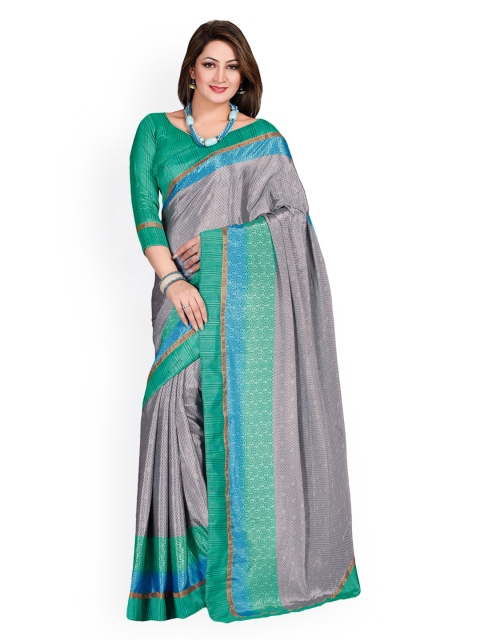 

Ligalz Grey Printed Saree