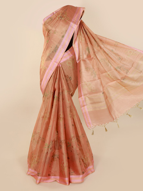 

Pothys Brown Woven Design Tissue Saree