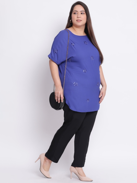 

Oxolloxo Women Blue Printed