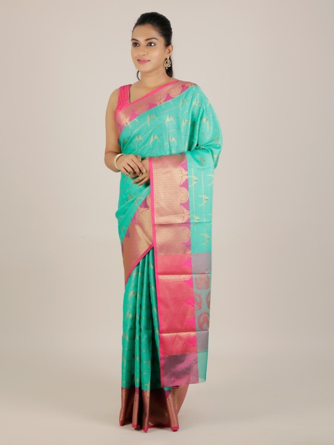 

Pothys Green Woven Design Saree