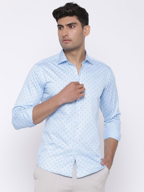 

Tistabene Men Blue Slim Fit Printed Casual Shirt