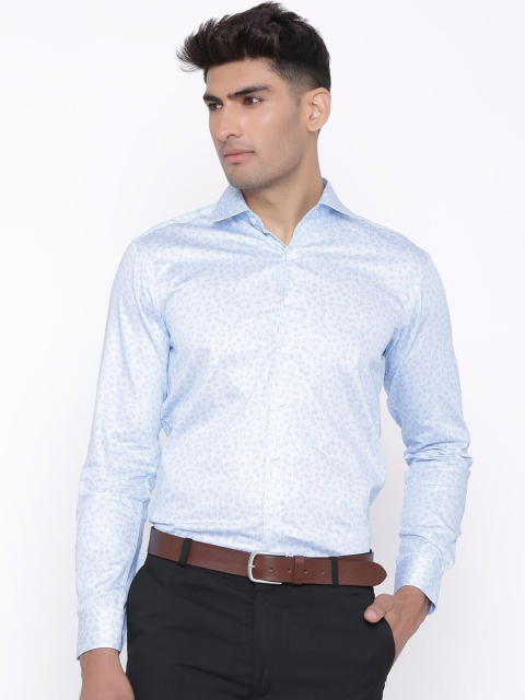 

Tistabene Men Blue Slim Fit Printed Formal Shirt