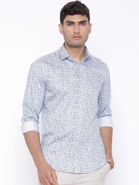 

Tistabene Men Blue Slim Fit Printed Casual Shirt