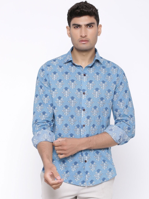 

Tistabene Men Blue Slim Fit Printed Casual Shirt