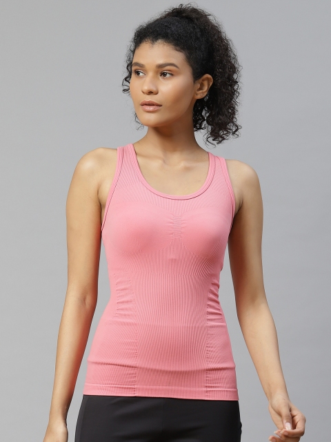 

ADIDAS Women Pink Solid Formotion Training Tank Top