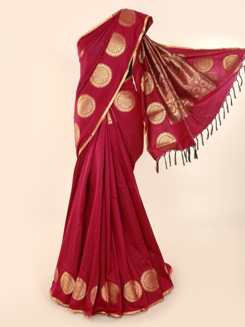 

Pothys Maroon Printed Art Silk Saree