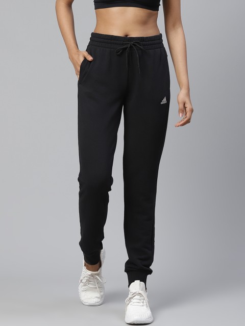 

ADIDAS Women Black Solid Printed Detail LIN FT C Joggers