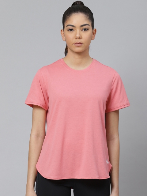 

ADIDAS Women Pink Solid GO TO Round Neck Training T-shirt