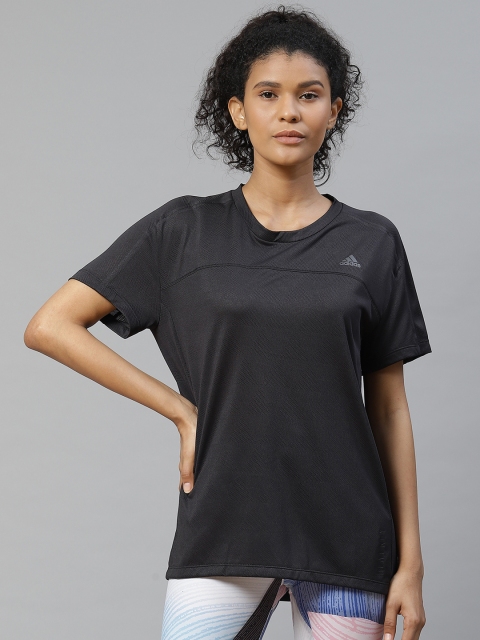 

ADIDAS Women Black HEAT RDY Running T-Shirt