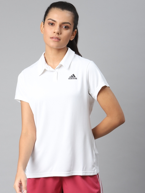 

ADIDAS Women White Heat.Rdy Tennis Polo T-shirt