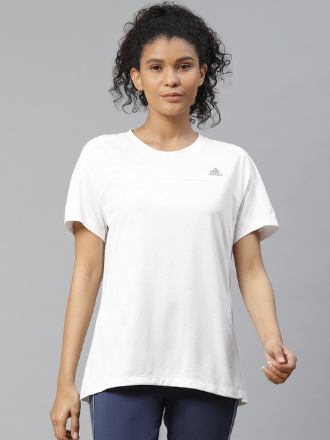 

ADIDAS Women White Heat Ready Running T-Shirt