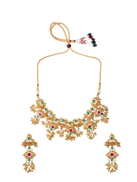 

MORKANTH JEWELLERY Gold-Toned Metal Gold-Plated Handcrafted Necklace