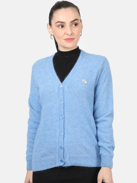 

Monte Carlo Women Blue Solid Sweaters