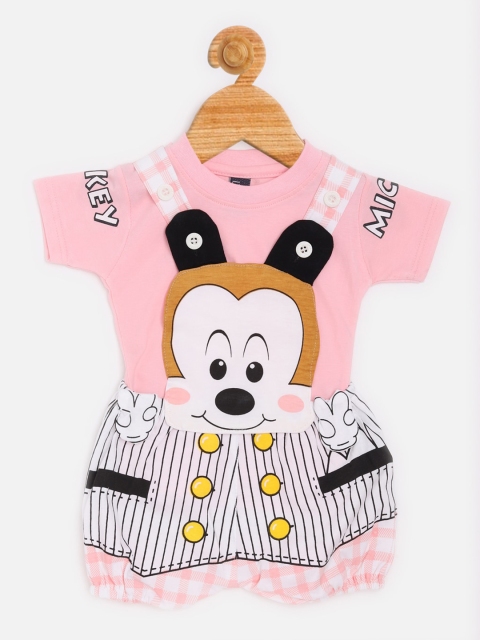 

Jaybee Kids Pink Applique Romper with T-shirt