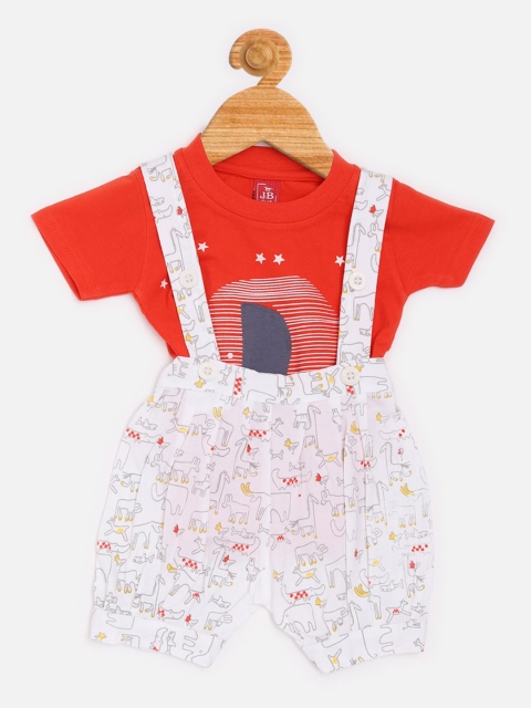 

Jaybee Boys Red T-shirt and White Romper Set