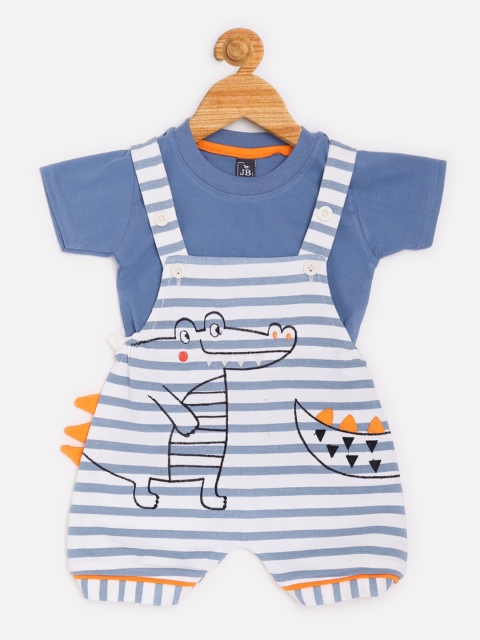 

Jaybee Boys Blue and White Romper Set