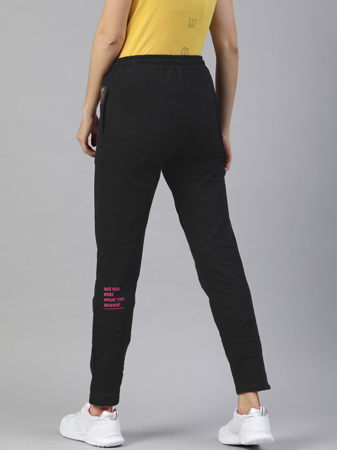 

Allen Solly Tribe Women Black Printed Slim-Fit Trackpants