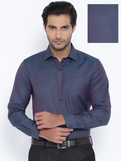 

Mark Taylor Blue Two-Toned Slim Formal Shirt