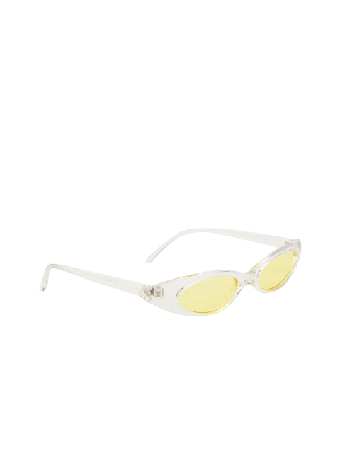 

Ted Smith Women UV Protected Lens Cateye Sunglasses TS-NZ3276_CRY, Yellow