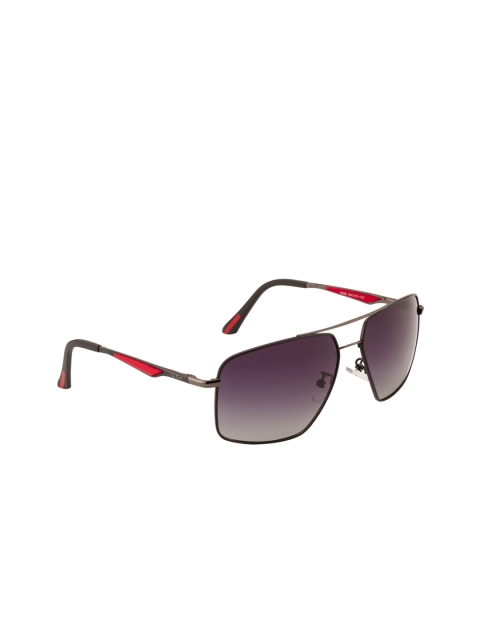 

Ted Smith Unisex Square Sunglasses TS-N1626S_BLK, Purple