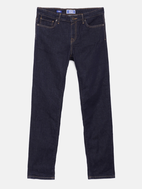 

Jack & Jones Boys Navy Blue Slim Fit Low-Rise Clean Look Stretchable Jeans