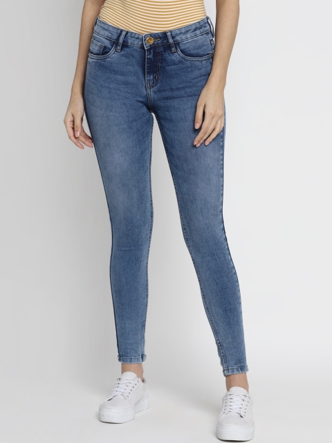 

FOSH Women Blue Skinny Fit Jeans