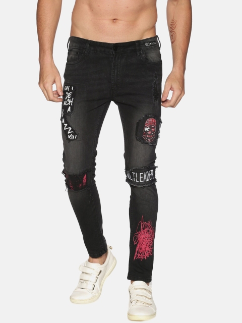 

KULTPRIT Men Black Skinny Fit Jeans