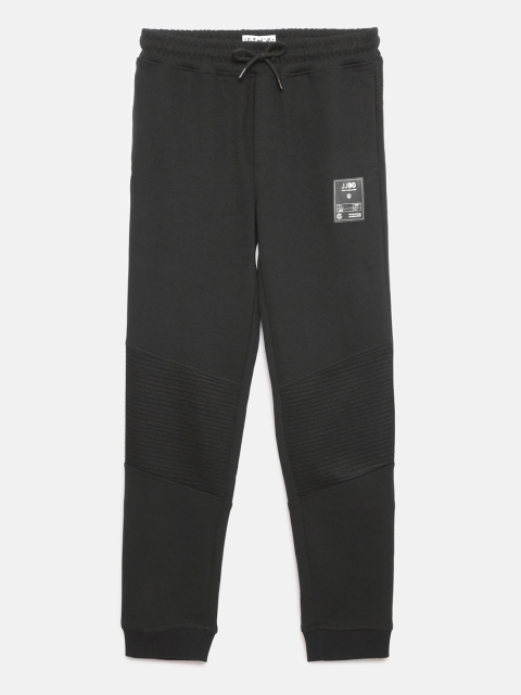

Jack & Jones Boys Black Solid Joggers
