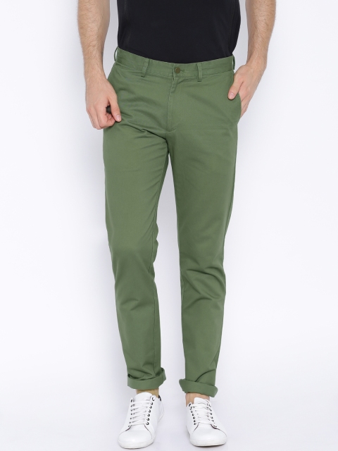 

SULTLTD Olive Green Slim Chino Trousers