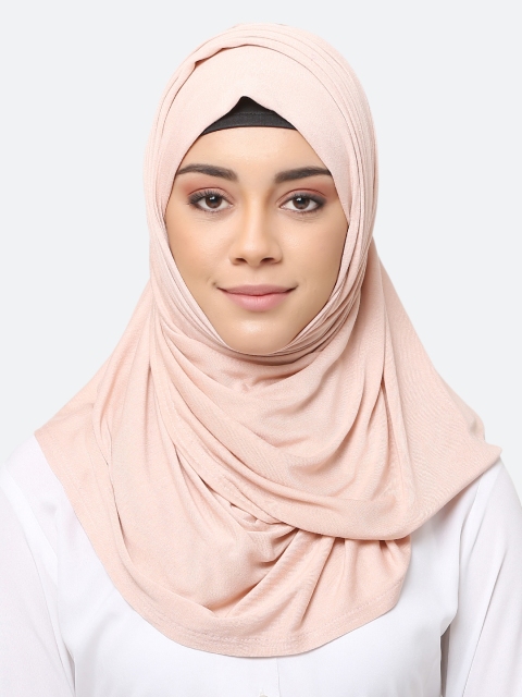 

MOMIN LIBAS Women Pink Solid Hijab Scarf