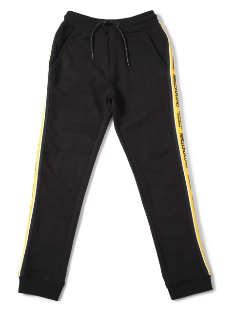 

Jack & Jones Boys Black Solid Track Pants