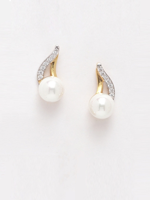 

Clara Silver-Toned Contemporary Studs