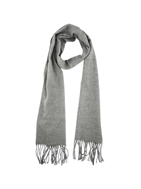 

The Tie Hub Men Grey Solid Woolen Scarf