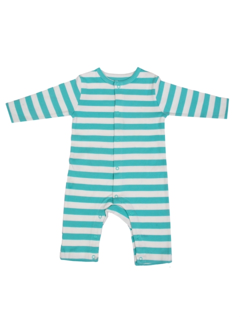 

candy cot Kids Green & Off-white Playsuit
