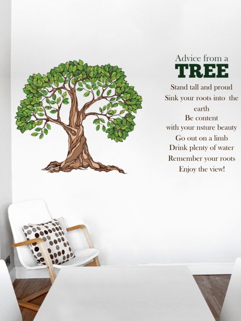 

rawpockets Green & Brown Advice From Tree Vinyl Wall Sticker