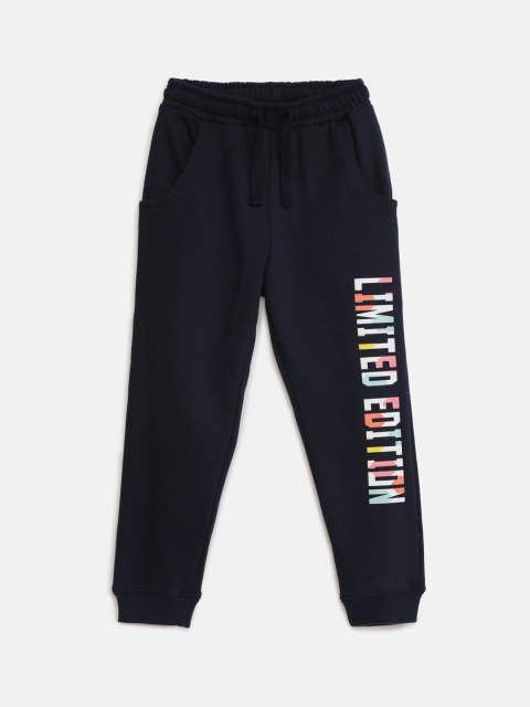 

mackly Girls Navy Blue & Pink Printed Lounge Pants GPW101