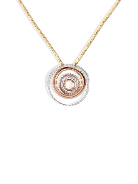 

Mia by Tanishq 14-Karat White & Rose Gold Precious Plain Pendant