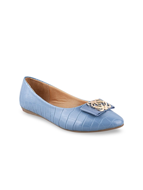 

Stelatoes Women Blue Printed Ballerinas