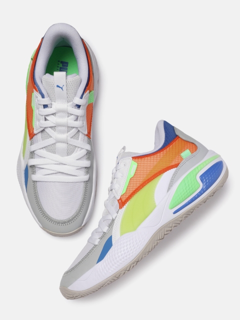 

PUMA Hoops Unisex White Court Rider Twofold Basketball Shoes