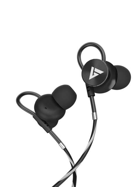 

BOULT AUDIO Black BassBuds Loop in-Ear Wired Earphones with Extra Bass