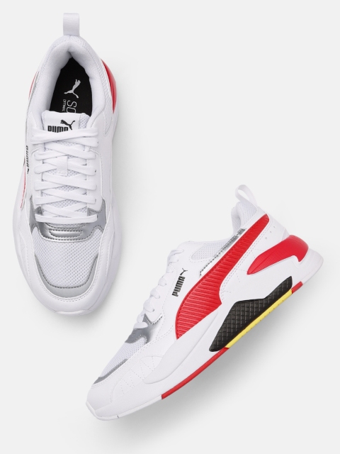 

PUMA Motorsport Unisex White & Red Ferrari Race X-Ray 2 Sneakers