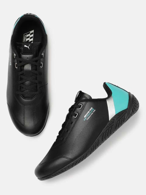 

PUMA Motorsport Unisex Black & Turquoise Blue MAPF1 Rdg Cat Perforations Sneakers