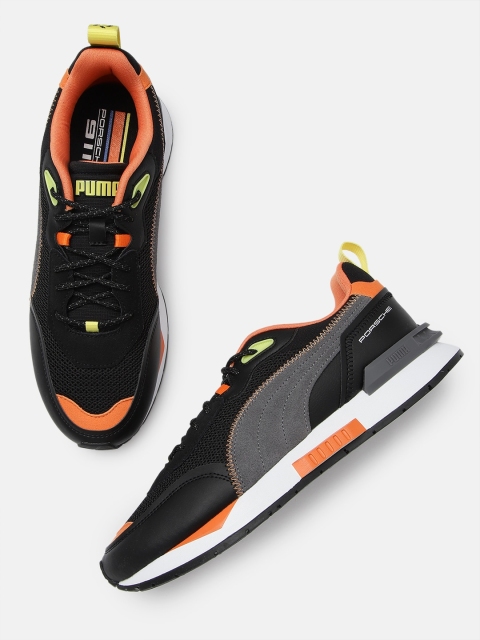 

Puma Motorsport Unisex Grey Colourblocked PL Mirage Sneakers, Black