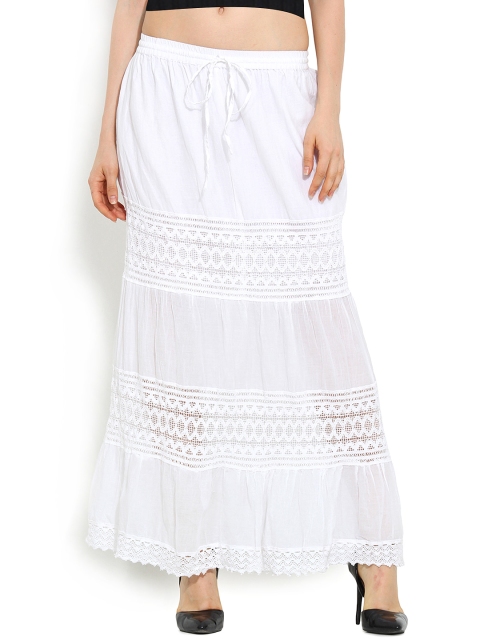 

Trend Arrest White Lace Maxi Skirt