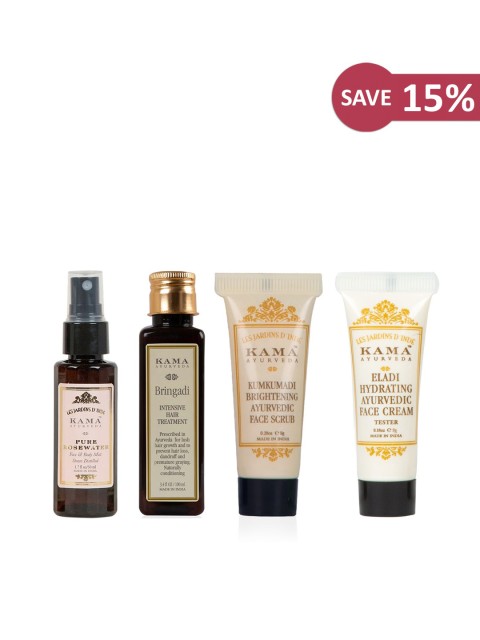 

KAMA AYURVEDA Unisex Ayurvedic Essentials Kit, Brown